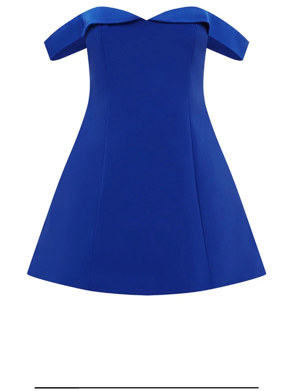 Runway the Label Off-Shoulder Royal Blue Dress